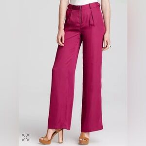 NWT BCBGMAXAZRIA Wide Leg Satin Robbie Pants Sz XXS